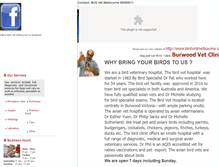 Tablet Screenshot of birdclinic.net